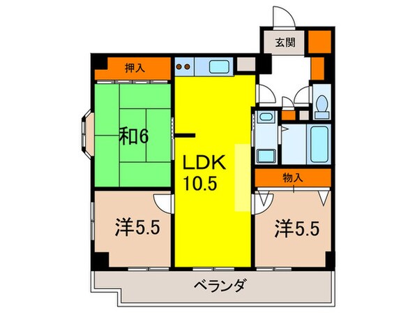 カサフィレンツェの物件間取画像